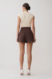 Alden High Waisted Short Chocolate
