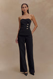 Lindie Straight Leg Suiting Pants Black