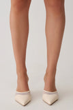 Micah Mesh Pointed Heel Ivory