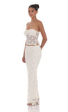Lace Maxi Skirt in Cream