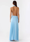 Rowan Ray Cowl Maxi Dress Blue