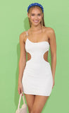 Cutout Dress in White