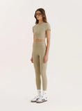 Sage Seamless Gym Crop Top