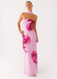 Prim Maxi Dress Pastel Pink