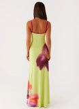 Everett Maxi Dress Green Tropical