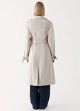Frenchy Oversized Trench Coat Stone