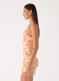Hina Sequin Mini Dress Sun Burnt Shimmer