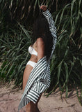 Green Stripe Oversized Shirt