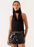 Movie Star Mini Skirt Black