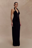 Vivianne Low Neck Maxi Dress Black