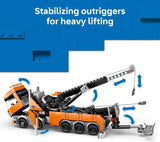 LEGO City Heavy Duty Recovery Tow Truck with Crane Building Toy Dump Tow Truck Toys for Boys Girls Ages 8 Pretend Play Set for Kids Gift Idea for Birthdays Holidays 60467