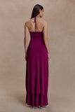 Marimae Long Knit Top Plum