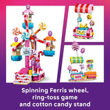 LEGO Friends Candy Cupcake Ferris Wheel 42700 Building Toy for Girls Boys Ages 7 Toy Playset W 3 Minidolls for Pretend Play 602 pieces Gift for Birthdays