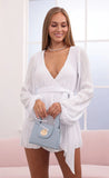 Wrap Dress in White