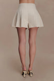 Martine Pleated Linen Short Natural