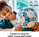 LEGO Editions Soccer Ball Building Toy for Kids Collectible Sports Decor for Boys Girls Ages 10 Includes Micro Stadium Gift for Birthdays 43019