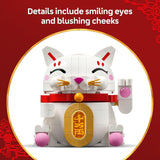 LEGO Lucky Cat Building Toy for Girls Boys Smiling Cat W Waving Paw Function for Kids Ages 9 Home Decor for Spring Festival Chinese New Year Celebrations Gift Idea for Birthdays 40813