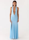 Sorrento Sunsets Maxi Dress Ice Blue