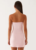Enora Beaded Mini Dress Baby Pink