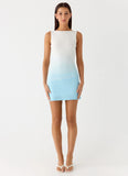 Sharona Mini Dress Blue Ombre