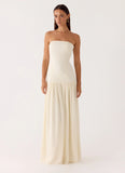 Slowing Tide Maxi Dress Ivory