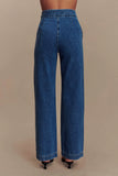 Rayne Wide Leg Denim Jeans 90S Blue