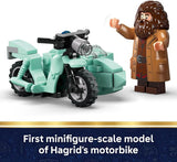 LEGO Harry Potter Hagrid Harrys Privet Drive Escape Building Toy for Boys Girls Pretend Play Set for Kids Ages 8 W Mini Hagrids Motorcycle 4 Minifigures Gift for Birthdays 76459