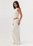 Set Sail Linen Pants Oat