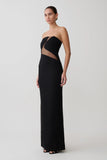 Lianne Strapless Maxi Dress Black