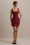 Maci Berry Tailored Square Neck Mini Dress
