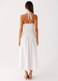 Vento Midi Dress White