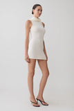 Amilee Scarf Knit Mini Dress Ivory