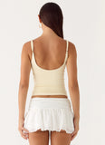 Overdue Low Rise Mini Skort White