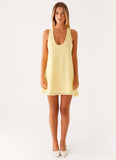 Industry Mini Dress Pastel Yellow