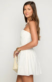 Sinai White Strapless Mini Dress