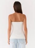 Midnight Glance Top White