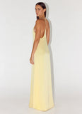 Fine Line Maxi Dress Yellow