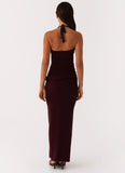 Lucky You Knit Maxi Dress Mulberry