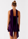 Avenue Mini Dress Plum