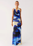 Only A Feeling Cowl Neck Maxi Dress Heirloom Floral