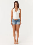 Ask You Twice Top White