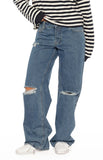 Roxie Mid Wash Ripped Jeans