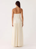 Slowing Tide Maxi Dress Ivory