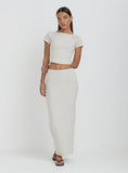 Grey Jersey Bodycon Maxi Skirt