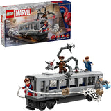 LEGO Marvel Spider Man vs Doc Ock Subway Train Scene 76321 Back to School Gift for Students Building Toy Boys Girls Ages 9 Marvel Toys for Kids 393 pcs