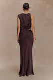 Violeta Maxi Skirt Dark Chocolate