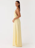 Fine Line Maxi Dress Yellow