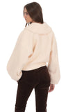 Boucl Jacket in Blush Beige