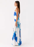 Laidee Maxi Dress Cerulean Bloom