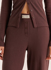 Chocolate Logo Waistband Pointelle Trousers